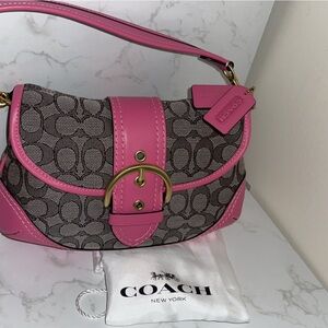 Vintage Coach Signature Jacquard SoHo Bag